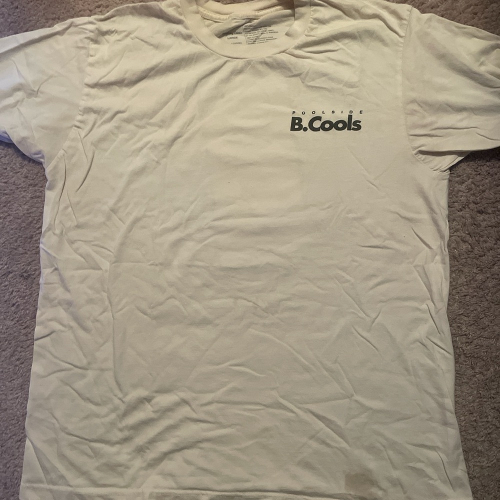 Barney Cools Cream Short Sleeve Tee with Chest Print
